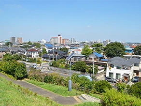 足立区の街並み