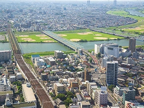 市川市の街並み