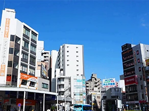 葛飾区の街並み