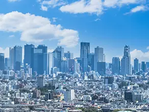 新宿区の街並み