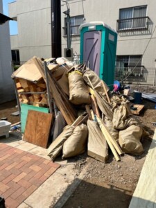 羽村市新築現場定期回収