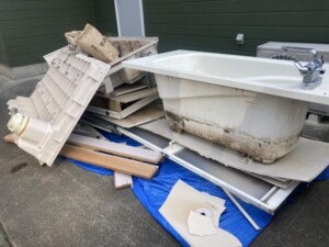 桐生市バスルームリフォーム廃材回収