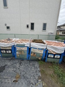 前橋市新築現場ユニック定期回収