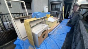 青梅市浴室・洗面リフォーム廃材