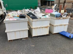 入間市混合廃棄物鉄箱入替