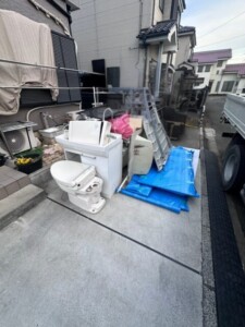 鶴ヶ島市洗面トイレリフォーム廃材回収