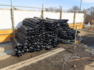 甘楽町地中埋設用保護管回収