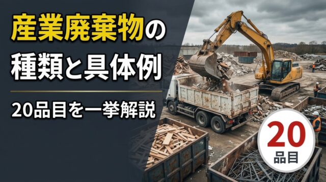 産業廃棄物の種類と具体例