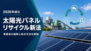 太陽光パネルリサイクル新法