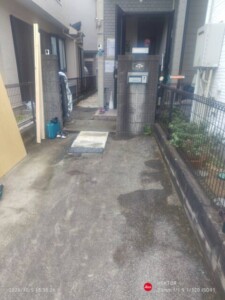 東京都国立市の水回りリフォーム現場で対象の産業廃棄物を回収した後の状況